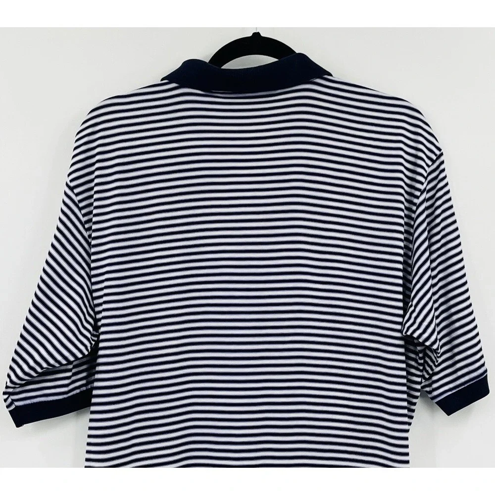 Ralph Lauren Polo Golf Shirt Mens Size Large Striped Pima Cotton